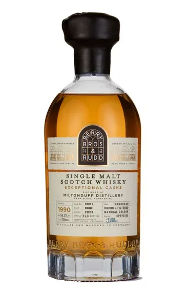 1990 Berry Bros. & Rudd Exceptional Casks Miltonduff, Cask Ref. 3809, Speyside, Single Malt Scotch Whisky (54.1%)