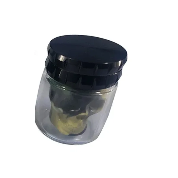 70mm 2-Part Glass Grinder w/ Storage Jar - Image 2