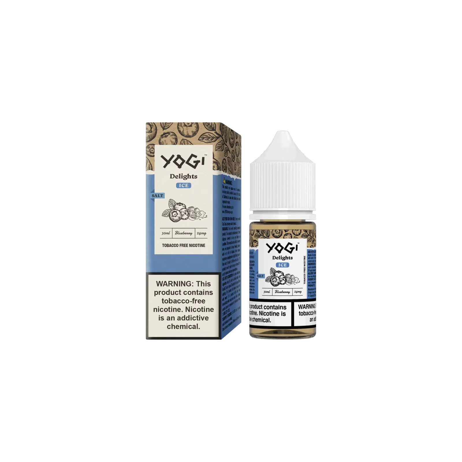Blueberry CHILLED by Yogi Delights SALT Vape e-liquid 30mL