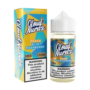 Cloud Nurdz Peach Blue Raspberry Vape e-liquid 100mL