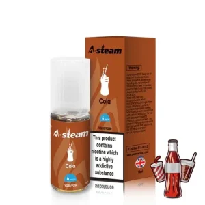 Cola A-Steam 10ml Premium Vape Juice - Pack of 10 Bottles