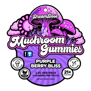 Dream Dose Purple Berry Bliss Mushroom Gummies
