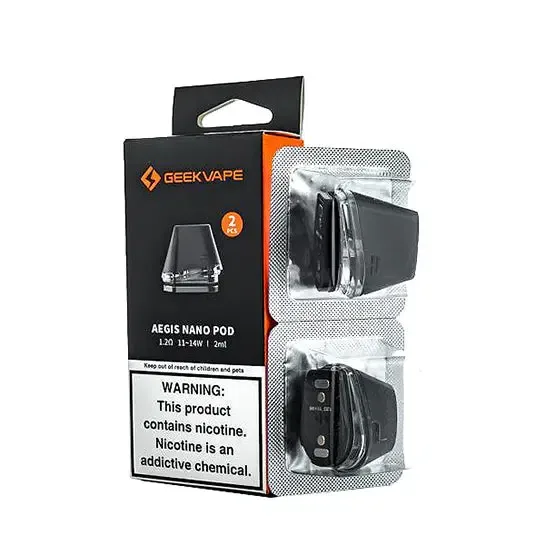 Geekvape Aegis Nano Replacement Vape Pods 2-Pack