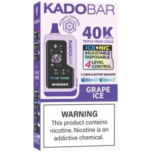 Kado Bar NI40K Ice-Nic Control: Grape Ice