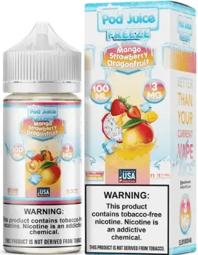 Mango Strawberry Dragonfruit Freeze by Pod Juice 100ML