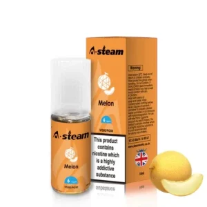 Melon A-Steam 10ml Premium Vape Juice - Pack of 10 Bottles