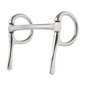 Miniature Half Cheek Driving Bit, 3-1/2" Mullen Mouth, Stainless Steel