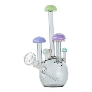 Mushroom Bomb Bubbler Bong - 7in