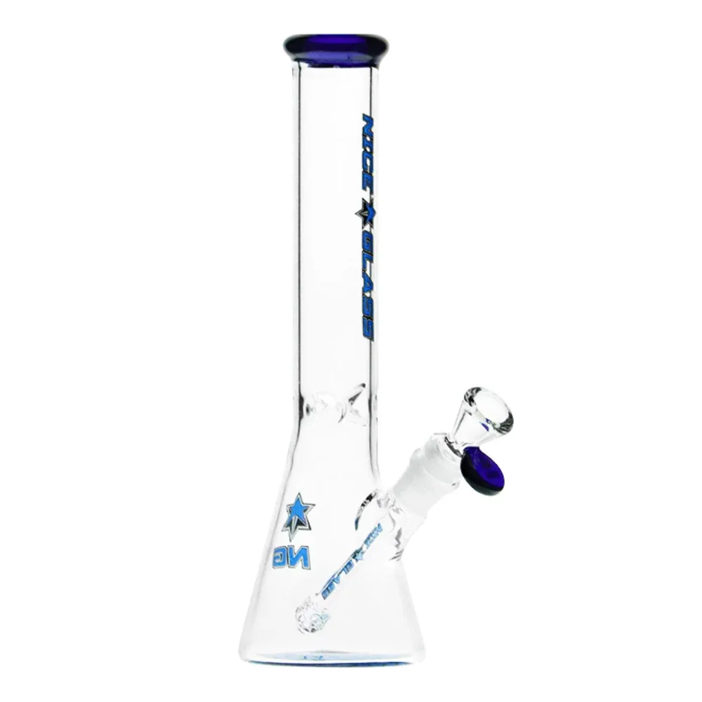 Nice Glass - 11" 7mm Slim Beaker with Bottom Design - Image 2