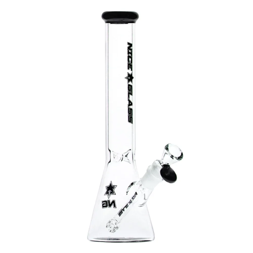 Nice Glass - 11" 7mm Slim Beaker with Bottom Design