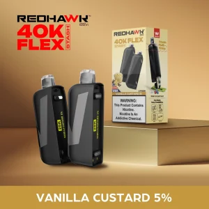 RedHawk 40K FLEX Stash VANILLA CUSTARD 2 Pack Replacement Pods
