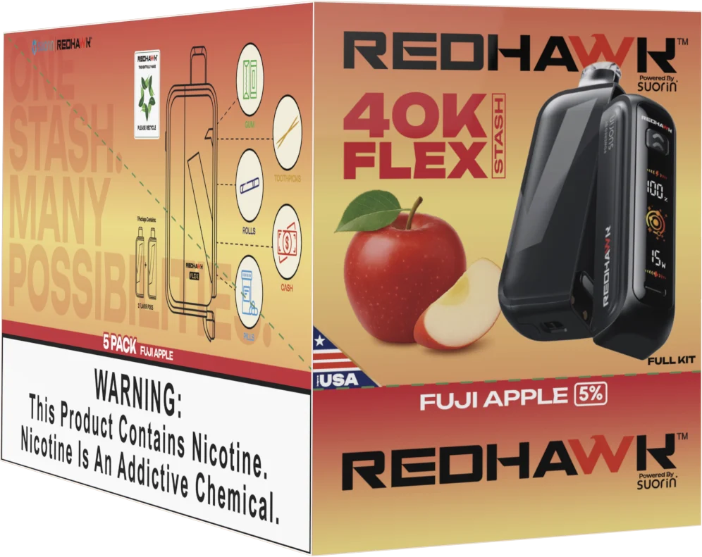 RedHawk 40K Puff FLEX Stash Disposable Vape - Fuji Apple - Image 2