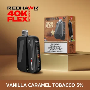 RedHawk 40K Puff FLEX Stash Disposable Vape - Vanilla Caramel Tobacco