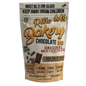 Retro Bakery Chocolate Bar 50mg