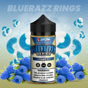 Shijin Gummy Series BlueRazz Rings Vape e-Liquid 100mL