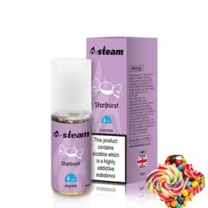 Starburst A-Steam 10ml Premium Vape Juice - Pack of 10 Bottles