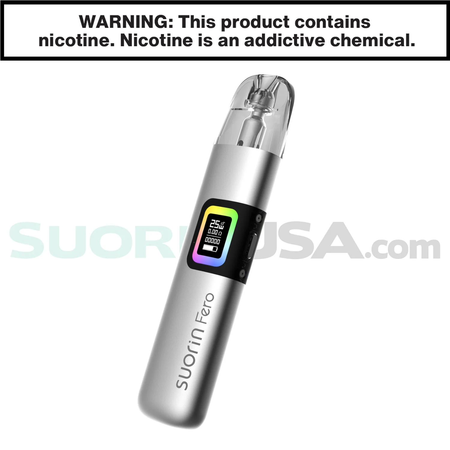 Suorin Fero Vape Pod System - Silver Bullet - Image 2